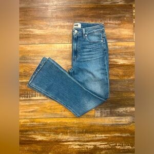 PAIGE Denim Colette Crop Flare High Rise 27 *NWT*baptissa distressed color jean